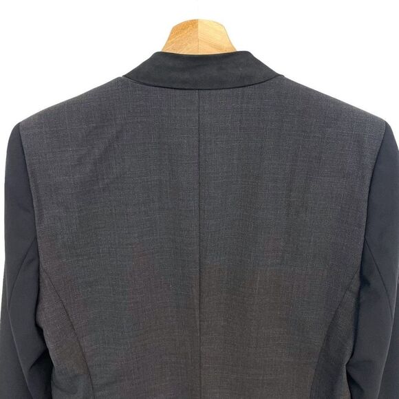 Elie Tahari Leather and Wool Blazer - Picture 5 of 7